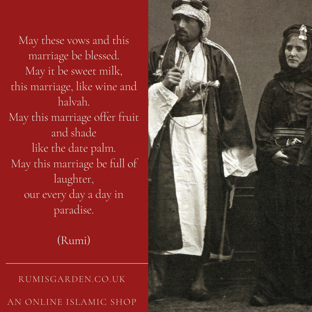 Rumi: May these vows and this marriage