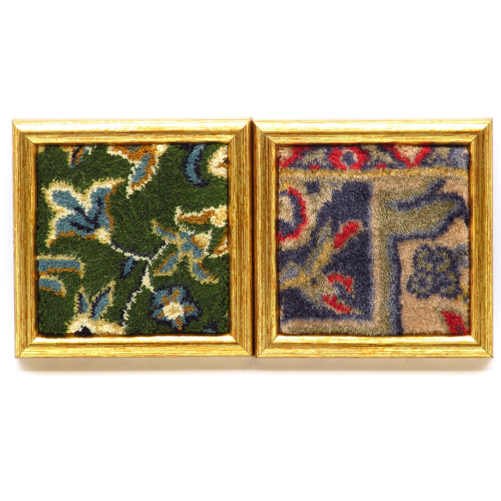 Medium Size, Framed Haramain Carpets | Green Riadh al Jannah & Green Holy Ka'aba