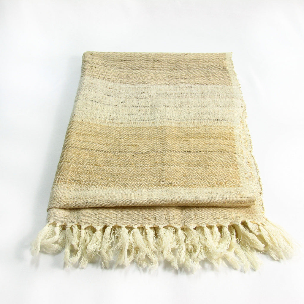 Silk/Wool shawl Handloomed in India
