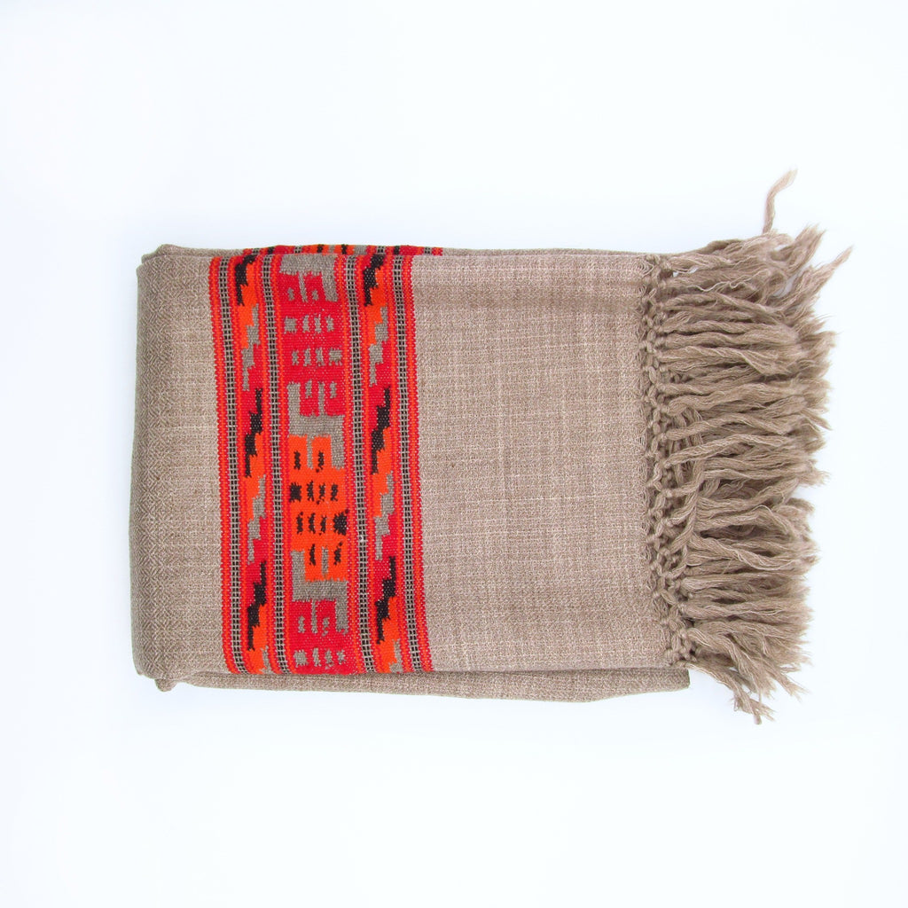 Hand-loomed Kullu unisex shawl