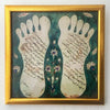 Tile with Blessed Footprint of Prophet Muhammad for sale
