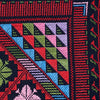 Palestinian Cross-Stitched Cushion | Black, Crimson, Forest Green, Royal Blue, Pink & Blue Violet