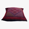 Palestinian Cross-Stitched Cushion | Black, Crimson, Raspberry, Royal blue & Forest green