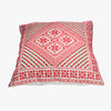 Palestinian Cross-Stitched Cushion | Ivory , Red & Green